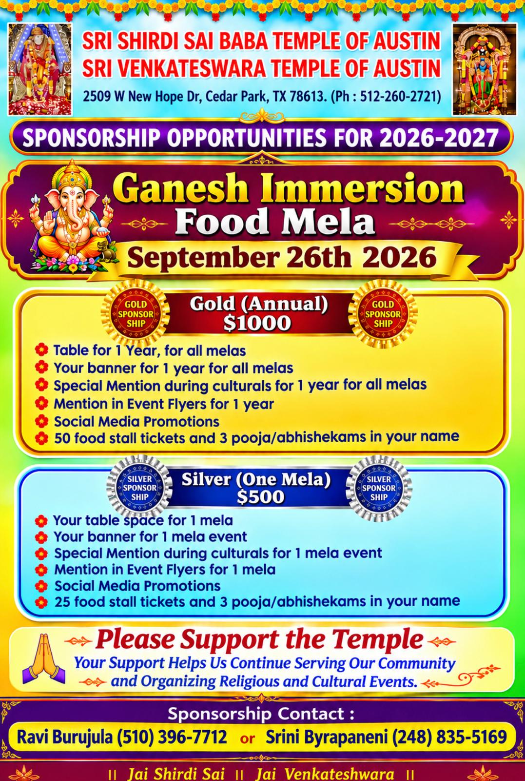 Ganesh Immersion FOOD MELA - September 26, 2926